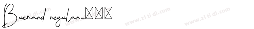 Buenard regular字体转换